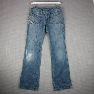 Diesel Low Rise Boot Cut Denim Jeans 29W